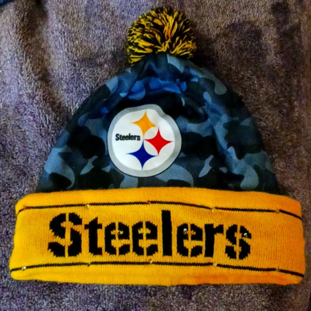 Steelers Beanie Steelers Camouflage Light Up Knit